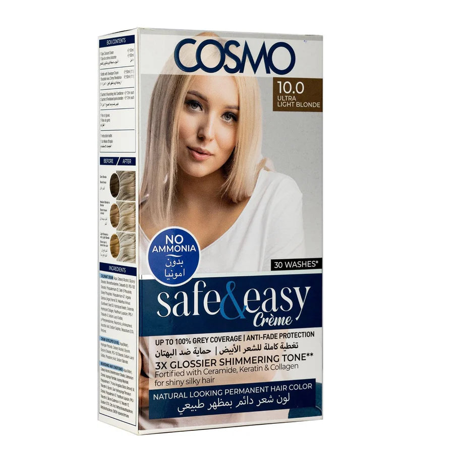 SAFE & EASY HAIR COLOR KIT 10.0 ULTRA LIGHT BLONDE
