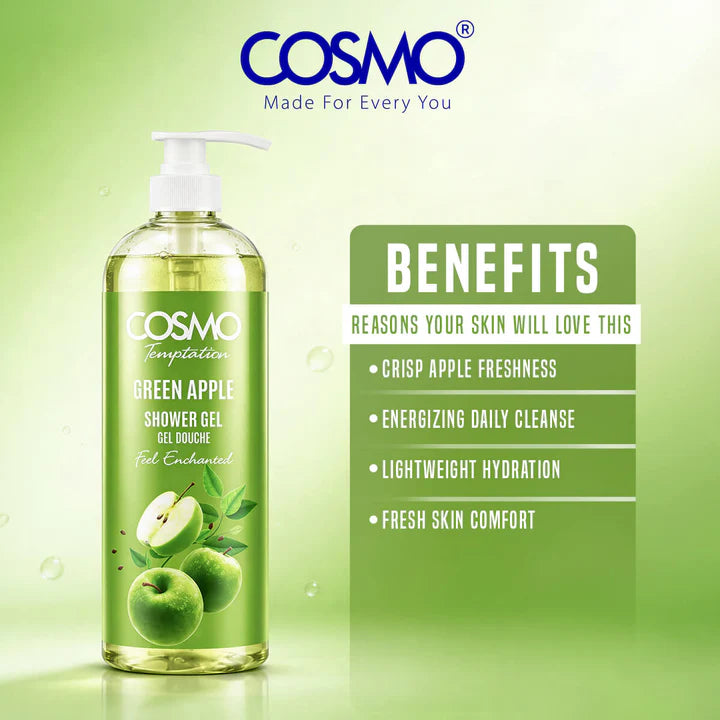 Temptation Green Apple Shower Gel