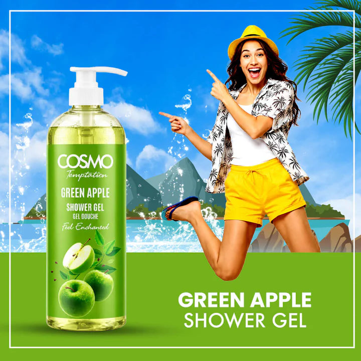 Temptation Green Apple Shower Gel
