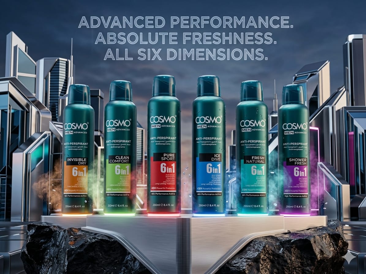 Cosmo Men Advance Body Anti-perspirant Deodorant Spray 48h Invisible Dry